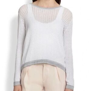 Rag & Bone split-back mesh knit top XXS
